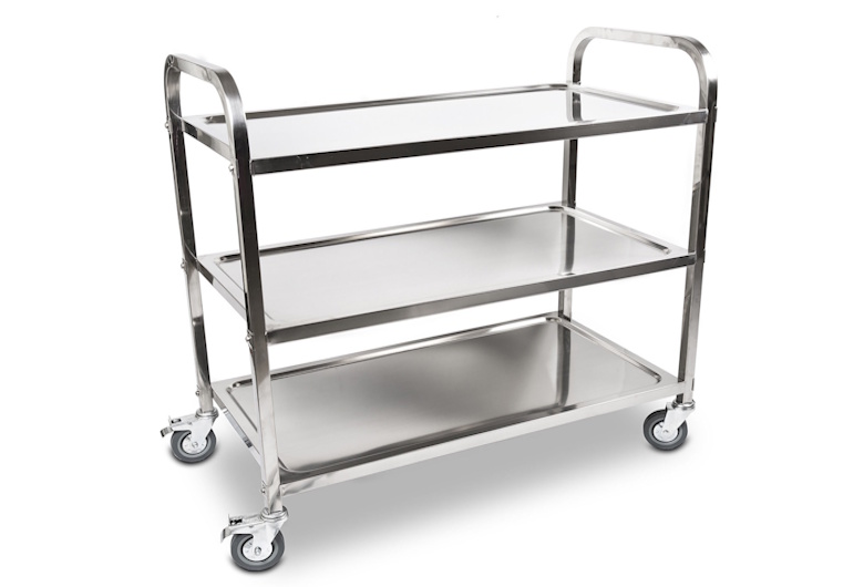Rack Trolley Stainless Steel Berkualitas untuk Dapur dan Restoran