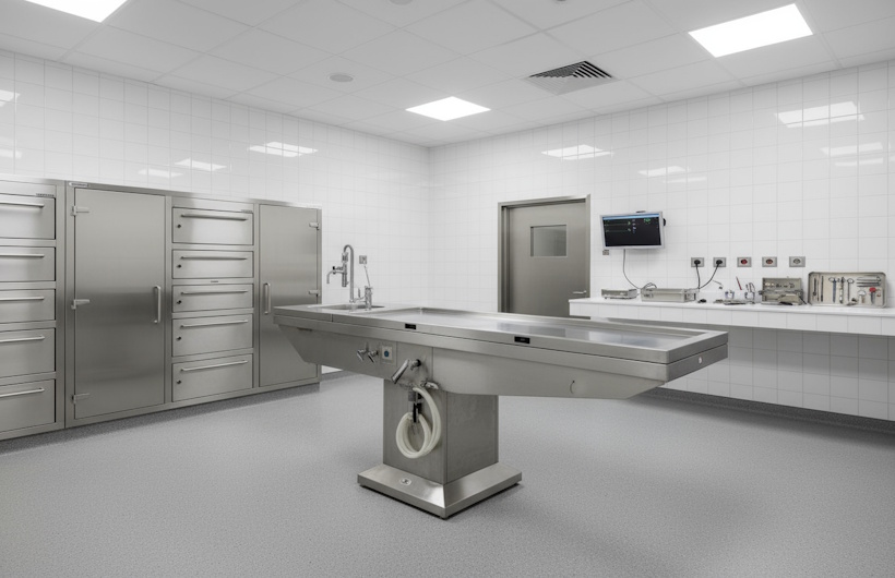 Produsen Meja Autopsi Stainless Steel Berkualitas untuk Kebutuhan Medis & Forensik