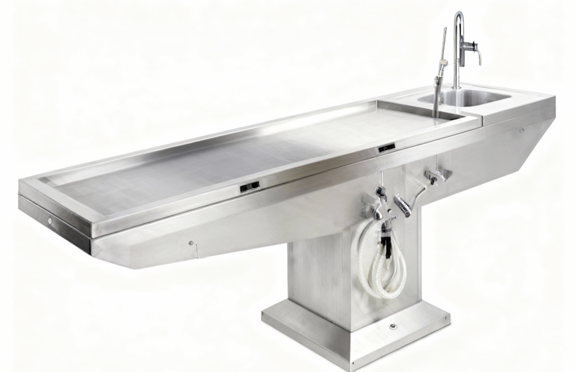 Produsen Custom Meja Autopsi Stainless Steel Berstandar