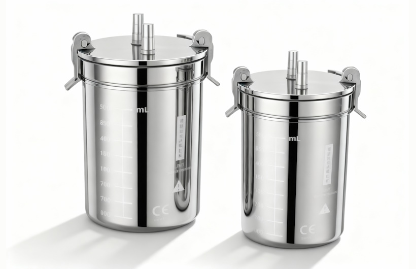 Produsen Suction Jar Stainless Steel dengan Berbagai Kapasitas