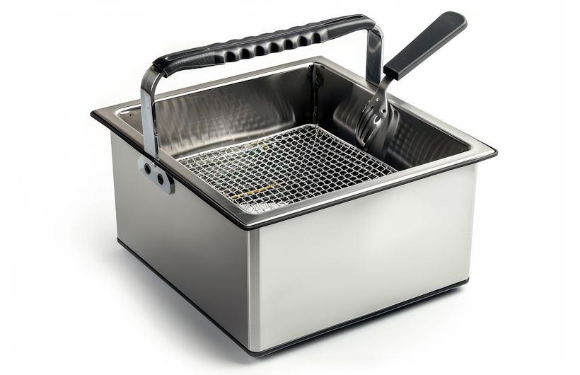 Desain Deep Fryer Stainless Custom: Bentuk, Dimensi, & Fitur sesuai Spesifikasi Chef & Arsitek