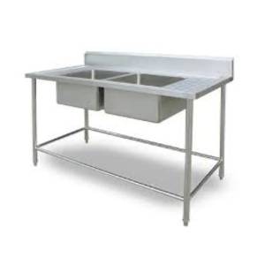 DOUBLE SINK WITH TABLE