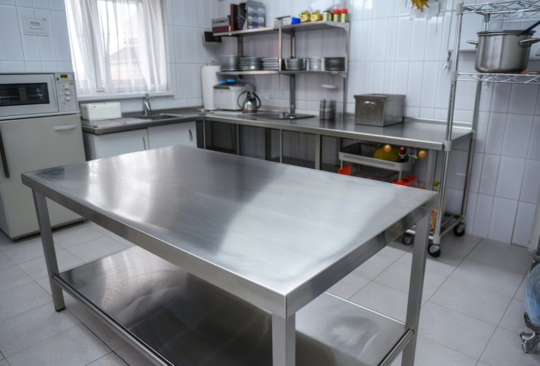 Produsen-Meja-Dapur-Hotel-Stainless-Steel-dengan-Desain-Bisa-Custom-Sesuai-Ukuran-Teknostainless