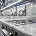 Jasa Custom Kitchen Katering Stainless Lengkap: Meja Potong, Sink 3 Bowl, Rak Besar, Kompor Industri, & Oven