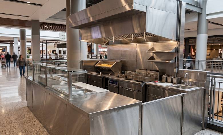 Vendor-Fabrikasi-Dapur-Booth-Profesional-Solusi-Dapur-Komersial-Ringkas-Kokoh-Teknostainless